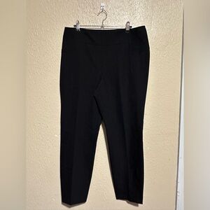Lafayette‎ 148 Pants Size Large Black Ankle High Waist
